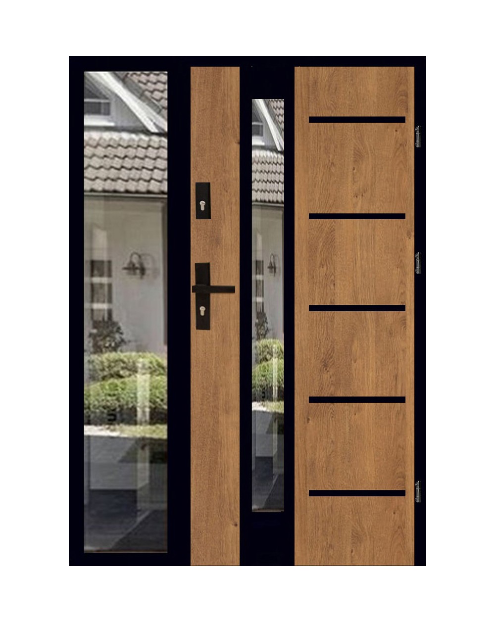 Db inox 16zd5 lustro black alu 85mm 1 | 31 | sawicki polskie drzwi
