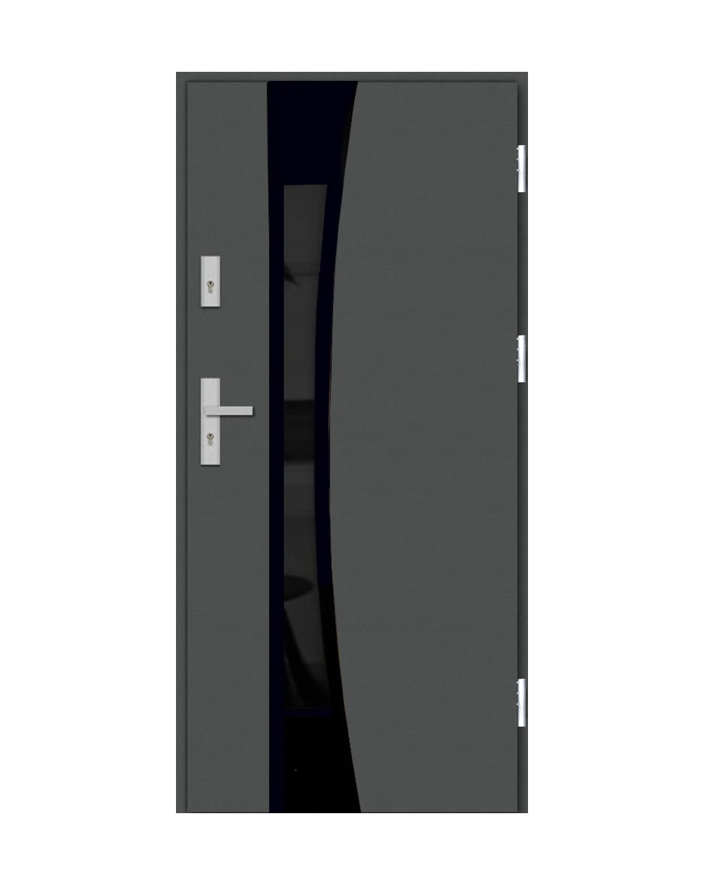 Inox 14 black ciemny refleks 72mm termo plus 1 | 39 | sawicki polskie drzwi
