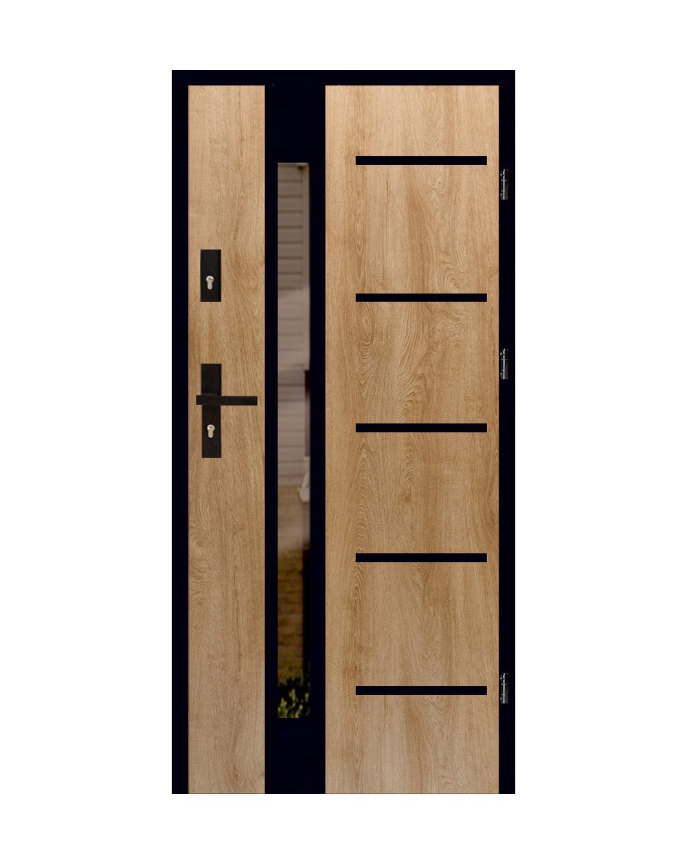 Inox 4zd5 refleks black alu 1 | 35 | sawicki polskie drzwi